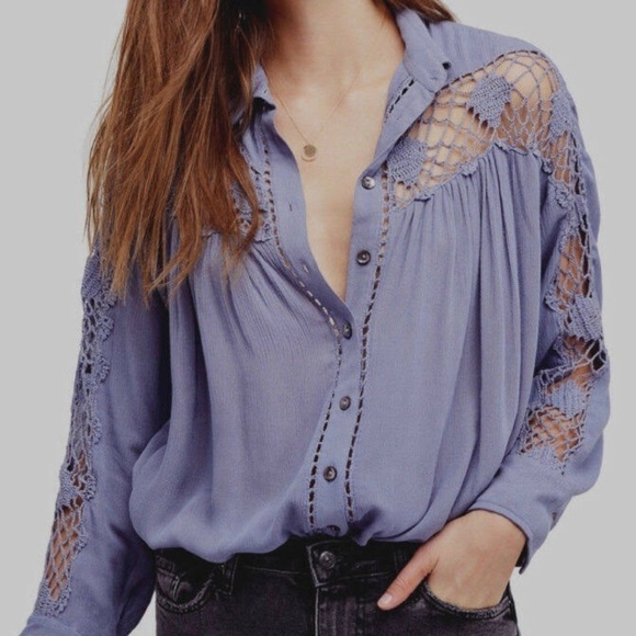 Free People Katie Bird Crochet Tunic - Picture 4 of 9